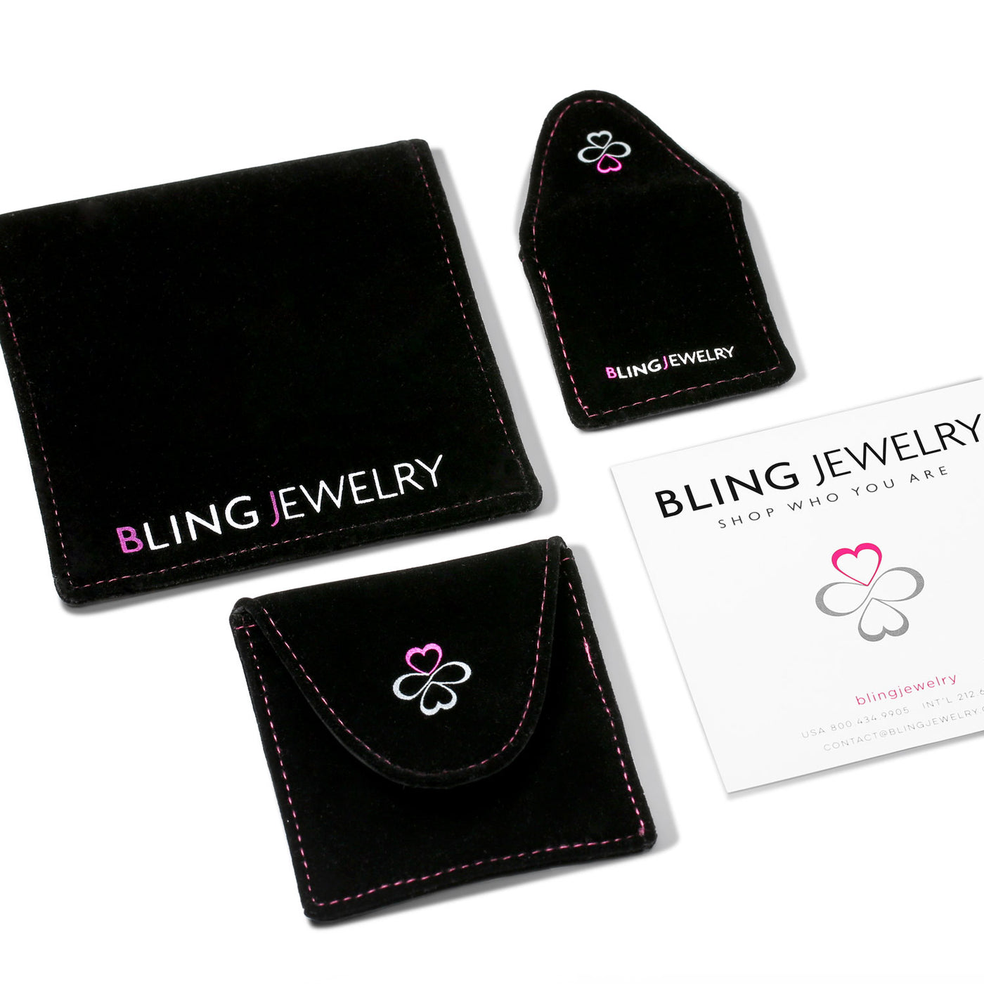 Velvet Pouch and Card