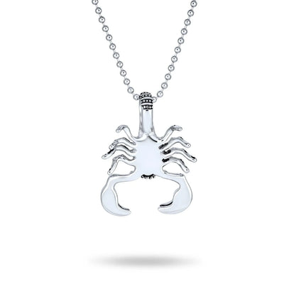 Scorpion Tribal Zodiac Pendant Black Stainless Steel Pendant Necklaces - Bling Jewelry
